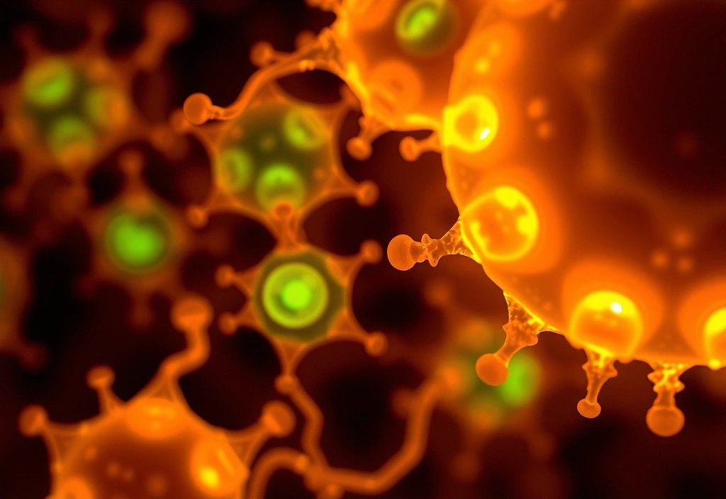 Microscopic view of plant cells, representing scientific research and natural efficacy.