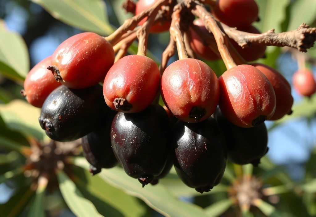 Saw Palmetto berries on a branch
